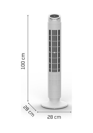 Rowenta Vu7025 Silent Flow Effitech 8 Hız Kademeli 30 Watt Sessiz Kule Tipi Vantilatör