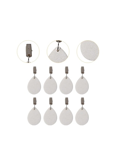 Homyl 8x Masa Örtüsü Ağırlıkları Yemek Masası Bahçe İç Beyaz 6 Cm