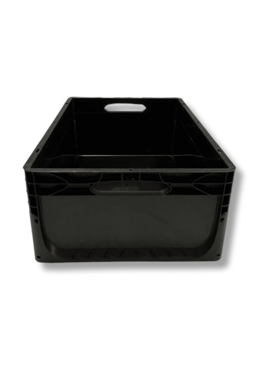 Alpbx 1.kalite Siyah Plastik Kasa 60x40x22 Cm - Kutu 44 Litre Siyah