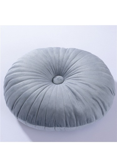 Yuvarlak Puf Atmak Yastık Tatami Yastık Ev Dekoratif Kanepe No.02 Ekru