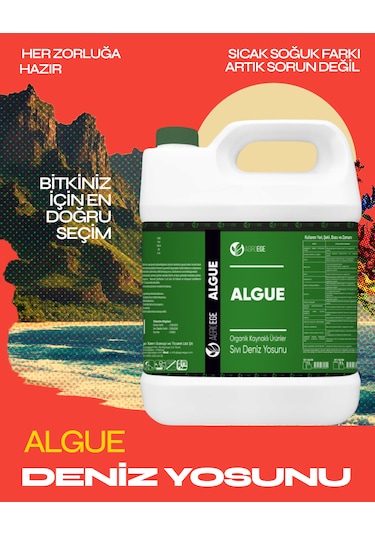 Agroege İthal Sıvı Deniz Yosunu Algue Gübre 5 LT