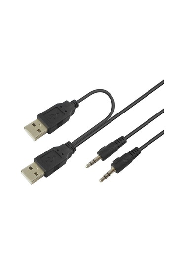 Dizüstü Bilgisayar İçin 3,5 Mm Mikrofon Kulaklık Girişi Ve Usb 2.0 Hub'lı Güç Adaptörü Usb Hub'ı