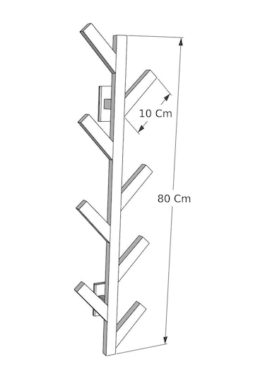 Eryatex Dekoratif Doğal Ahşap Elbise Askısı Duvar Askısı Askılık Askı Duv (527255370)