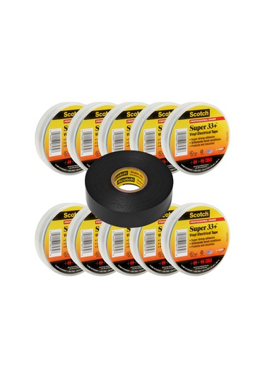 3m Scotch 33+ Elektrik İzolasyon Bandı 10 Adet 19mm X 20mt