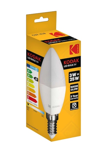 Kodak 3w 240 Lümen Led Sarı Işık Ampul 5 Adet 5 Adet