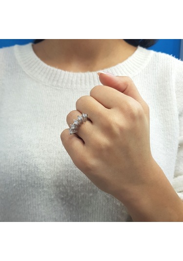 Lova H Renk 0,90 Karat Pırlanta Beştaş Yüzük - 1070137