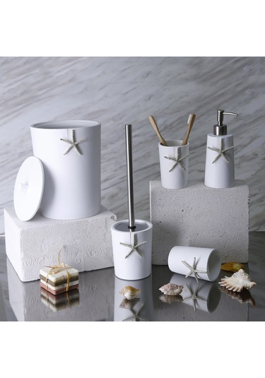 Ocean Banyo Seti   Beyaz Gümüş Vizon-Altın Beyaz