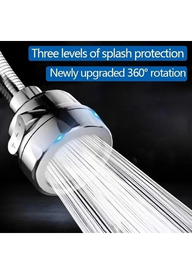 Joyhub Mingjin Shop2 2 Model-l V1 Tarzı 360 Derece Döner Mutfak Musluk Memesi Adaptörü Ayarlanabilir Mutfak Aletleri 3 Mod Genişletici Banyo Mutfak Aksesuarları Rytvm3 Renkli Çok Renkli