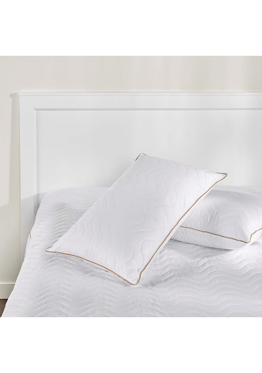 Linens Fluffy Pamuk Kapitone Standart Yastık Alezi