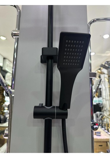 Boheme Fleko Siyah Tepe Duş Seti Paslanmaz Diğer