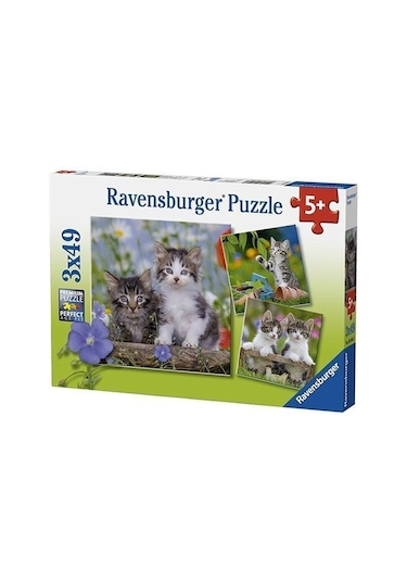 Ravensburger 3x49 Parça Puzzle Tiger Babies 080465