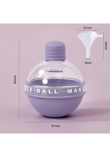 2 Adet Ev Viski Ampulü Buz Topu Buz Küpü Huni İle Silikon Kalıp Gök Mavisi Mavi