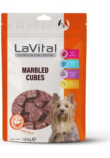 Lavital Ördek Etli Küp Köpek Ödülü 100 Gr