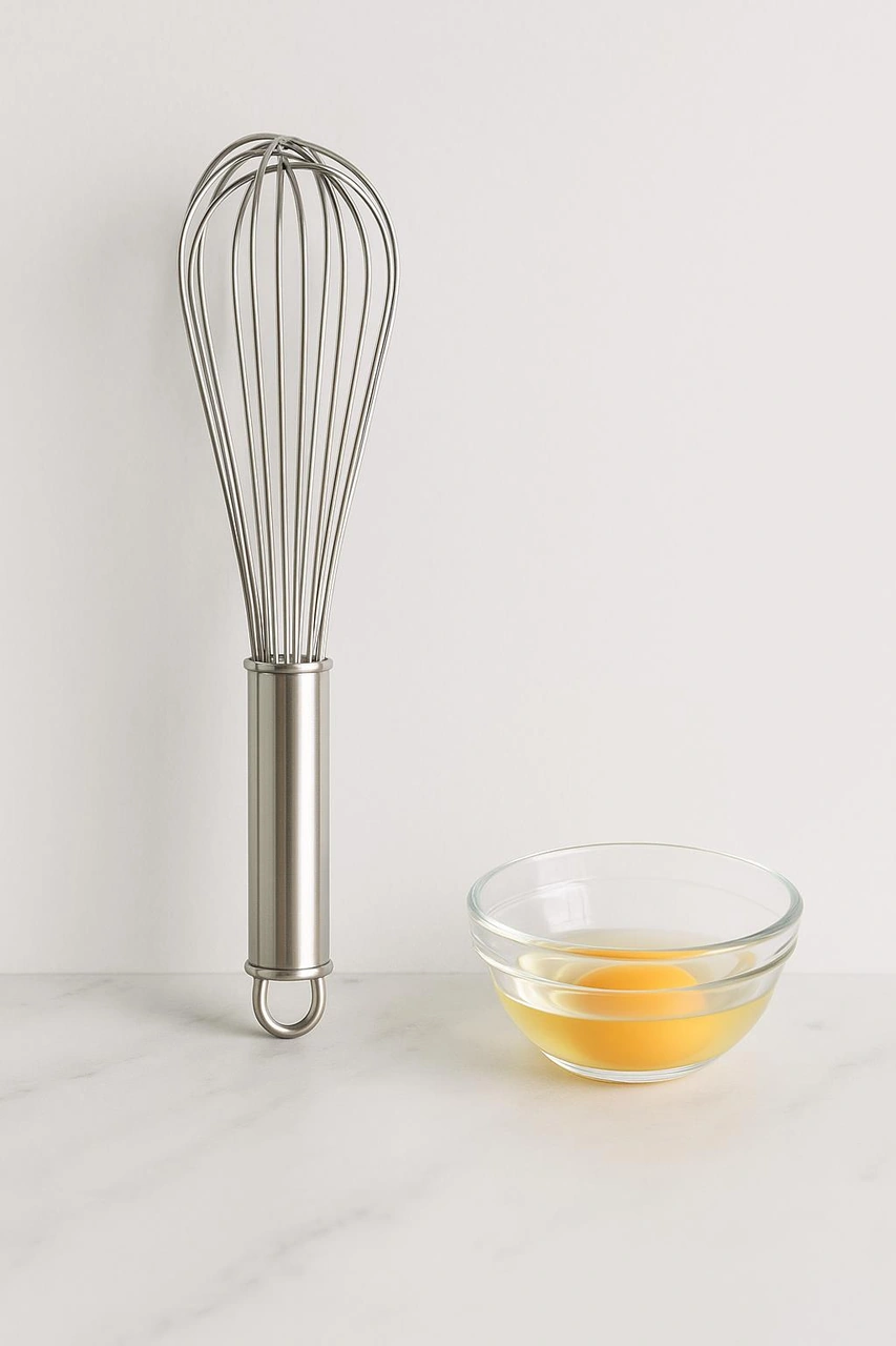 Çelik Küçük Yumurta Çırpıcı 14 Cm Metalik Gri