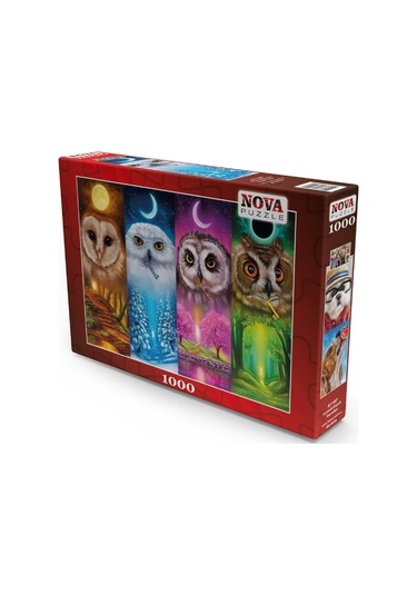 Nova Puzzle Dört Mevsim Baykuşlar - 1000 Parça Puzzle