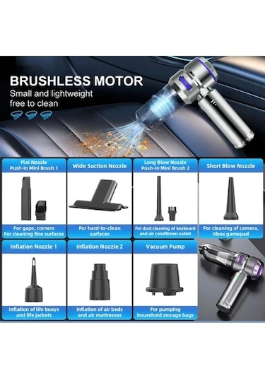 Castu Cs59 Plus Max 17000 Pa 100 Watt Şarjlı Süpürge