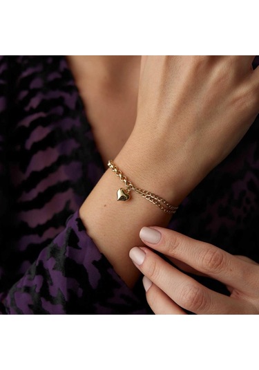 By Golden House Kalpli Doç Künye Bileklik