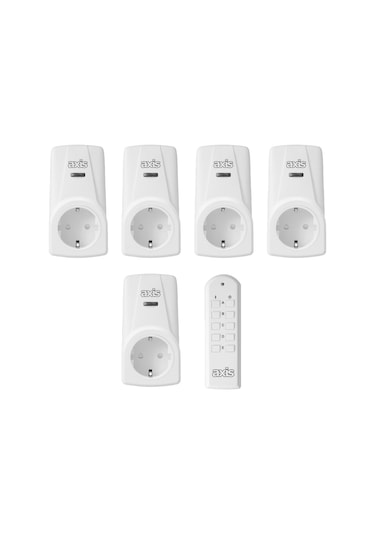 Axıs Beşli Uzaktan Kumandalı Priz Set 3680 W