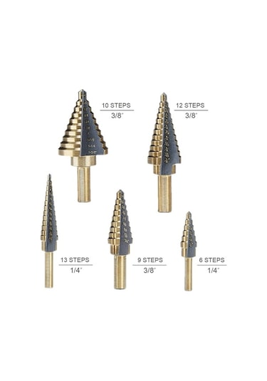 Xinxin Hss Titanyum Adım Matkap Ucu 5 Adet