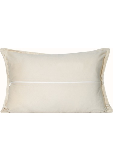 Koza Home İbiza Krem Kadife Yastık 30x50 5012