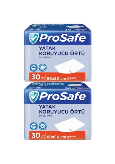 Prosafe Hasta Alt Açma Yatak Koruyucu Örtü 2 x 30'lu 60 x 90 CM