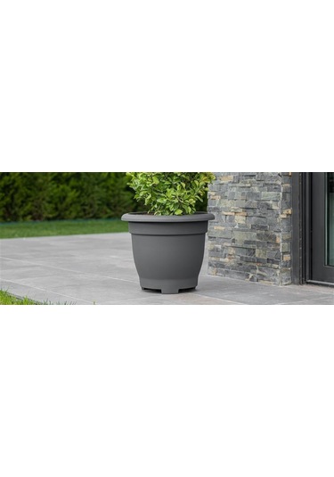 Omnipazar So-vhs7 Dekoratif Vaha Saksı İç Ve Dış Mekan 31 Litre No 7 Antrasit 116