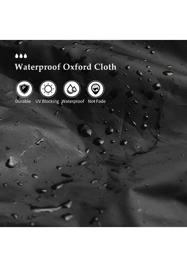 Jeehugo Oxford Kumaş Deniz Botu Koltuk Koruması - Su Geçirmez, Uv Engelleyici, Toz Ve Yağam Koruyucu, Çekmeceli Tasarım 56 61 64/30cm Siyah