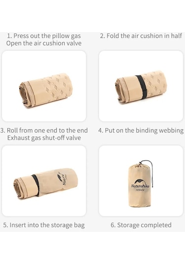 Naturehike Ultralight Çift Kişilik Şişme Kamp Matı 185 130 2.5 Cm 001