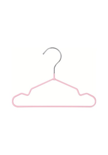 Willowhaven 10 Adet Pembe Mini Kedi Askısı Kaymaz Metal Mağaza Askılık Pembe