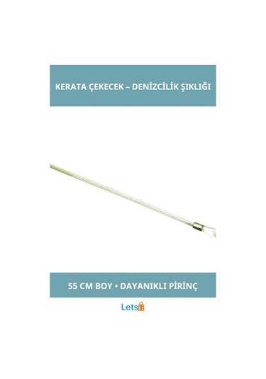 Letsii Dayanıklı Pirinç Çapalı Kerata Çekecek 55 Cm Dekoratif Aksesuar