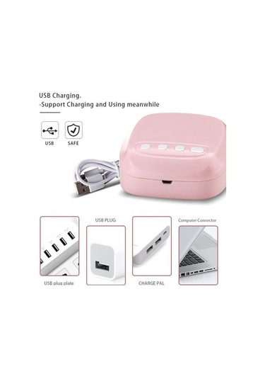Pembe Elektrikli Göğüs Pompası Usb Şarj Edilebilir 2 Mod 9 Seviye Isıya Dayanıklı Taşınabilir Tek Anne Sütü Yakalayıcı Pompa Anne İçin