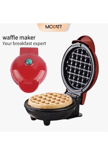Mocatt Çok Fonksiyonlu Waffle Makinesi, Pişirme, Sandviç, Ekmek Kızartma Red 1
