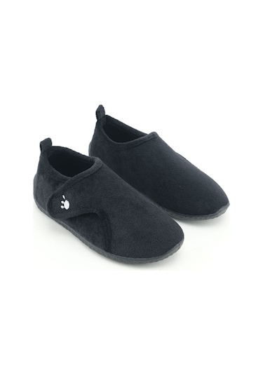 Gezer Kışlık Kız Çocuk Rahat Taban Cırt Cırtlı Ayarlanabilir Ev Okul Kreş Panduf Ayakkabı Siyah