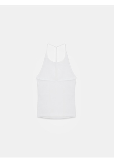 Dilvin 21051 Halter Yaka Askılı Top-beyaz