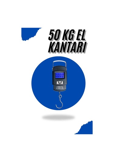 El Kantarı Dijital El Terazisi 50 Kg Kapasiteli Lcd Ekranlı Çok Renkli