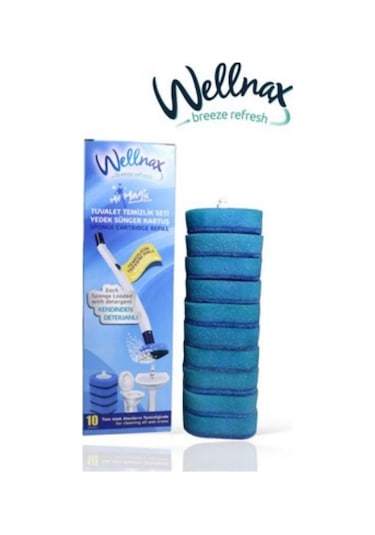 Kullan At Süngerli Tuvalet Temizleme Fırçası Yedek Başlığı - 10 Adet Diğer