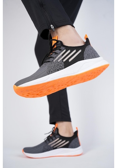 Muggo Ultraboost Unisex Ortopedik Günlük Garantili Yürüyüş Koşu Sneaker Spor Ayakkabı Füme