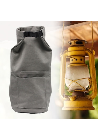 Suntek Kamp Fener Saklama Çantası Piknik Yürüyüş Sırt Gri