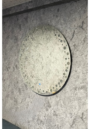 Arif Beyaz Ledli 55 x 55 Yuvarlak Model:55-B Dekoratif Ayna Beyaz