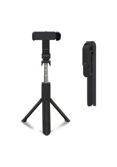 Cbtx Xt09 Canlı Cep Telefonu Tripod Selfie Stick Braketi Bluetooth Selfie Stick Siyah