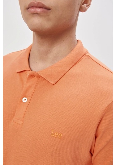 Lee Erkek Turuncu Polo Yaka Tişört L211810700 Turuncu