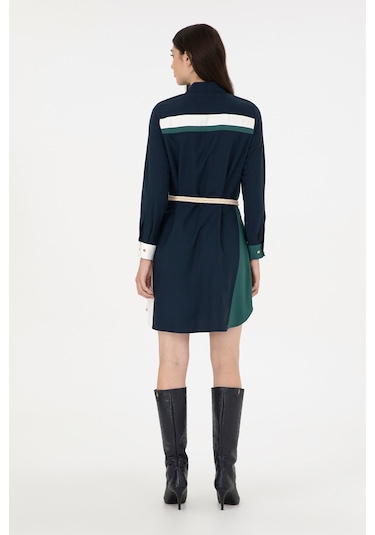 U.s. Polo Assn. Kadın Lacivert Elbise Dokuma 50289857-vr033 Lacivert
