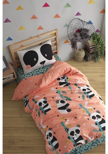 Enlora Home Kolay Ütülenir Nevresim Takımı Tek Kişilik Panida Pembe