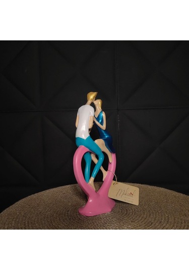 Sevgililer Günü Biblosu: Öpüşen Aşıklar Dekoratif Obje Ev & Ofi