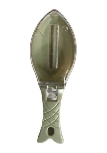 Ulzyvf Kapaklı Balık Ölçekleyici - Yeşil Yeşil Mutfak Aracı/ Yeşil