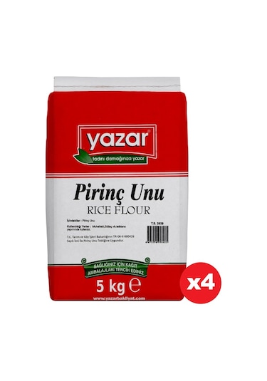Yazar Pirinç Unu 4 x 5 KG