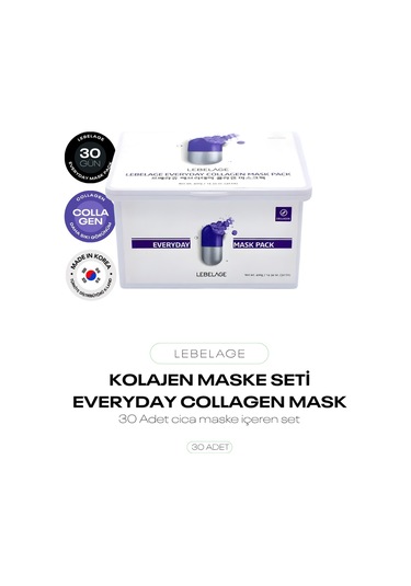 Kolajen Sıkılaştırıcı 30 Lu Maske Seti Everyday Collagen Mask Pack