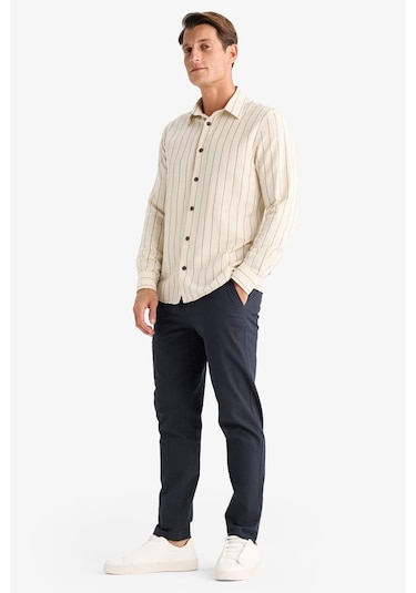 DeFacto %100 Pamuk Keten Görünümlü Yazlık Jogger Pantolon Dar Paça Beli Bağcıklı Lastikli Cepli Z6475AZ25SPAR190 DeFacto %100 Pamuk Keten Görünümlü Yazlık Jogger Pantolon Dar Paça Beli Bağcıklı Lastikli Cepli Z6475AZ25SPAR190