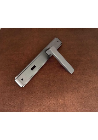 Bella Mat Skoç Füme Lüx Zamak Aynalı Oda Kapı Kolu 1 Takım