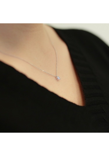 Lova 0,13 Karat Pırlanta Tektaş Kolye - 2030003